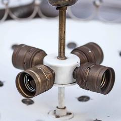 Fantastic Set of Two Emil Stejnar Ceiling Lamps by Rupert Nikoll, Vienna, 1950