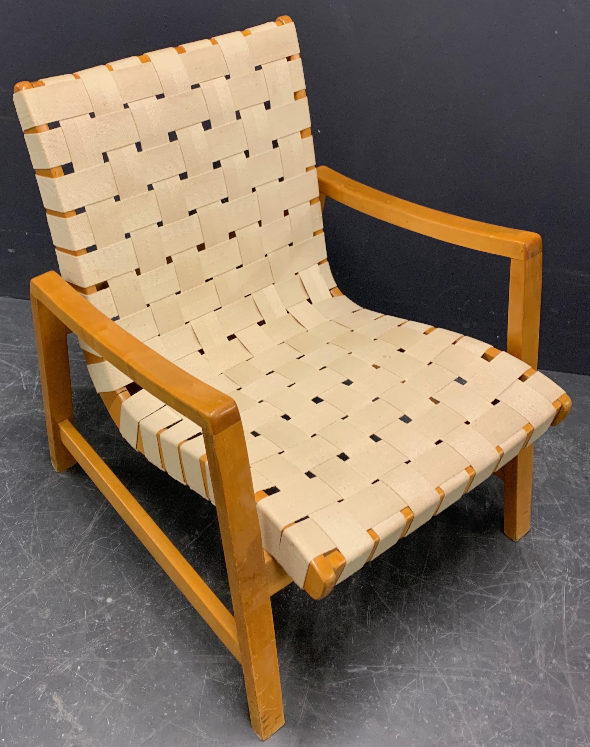 Wood Jens Risom Lounge Chair for Knoll International For Sale