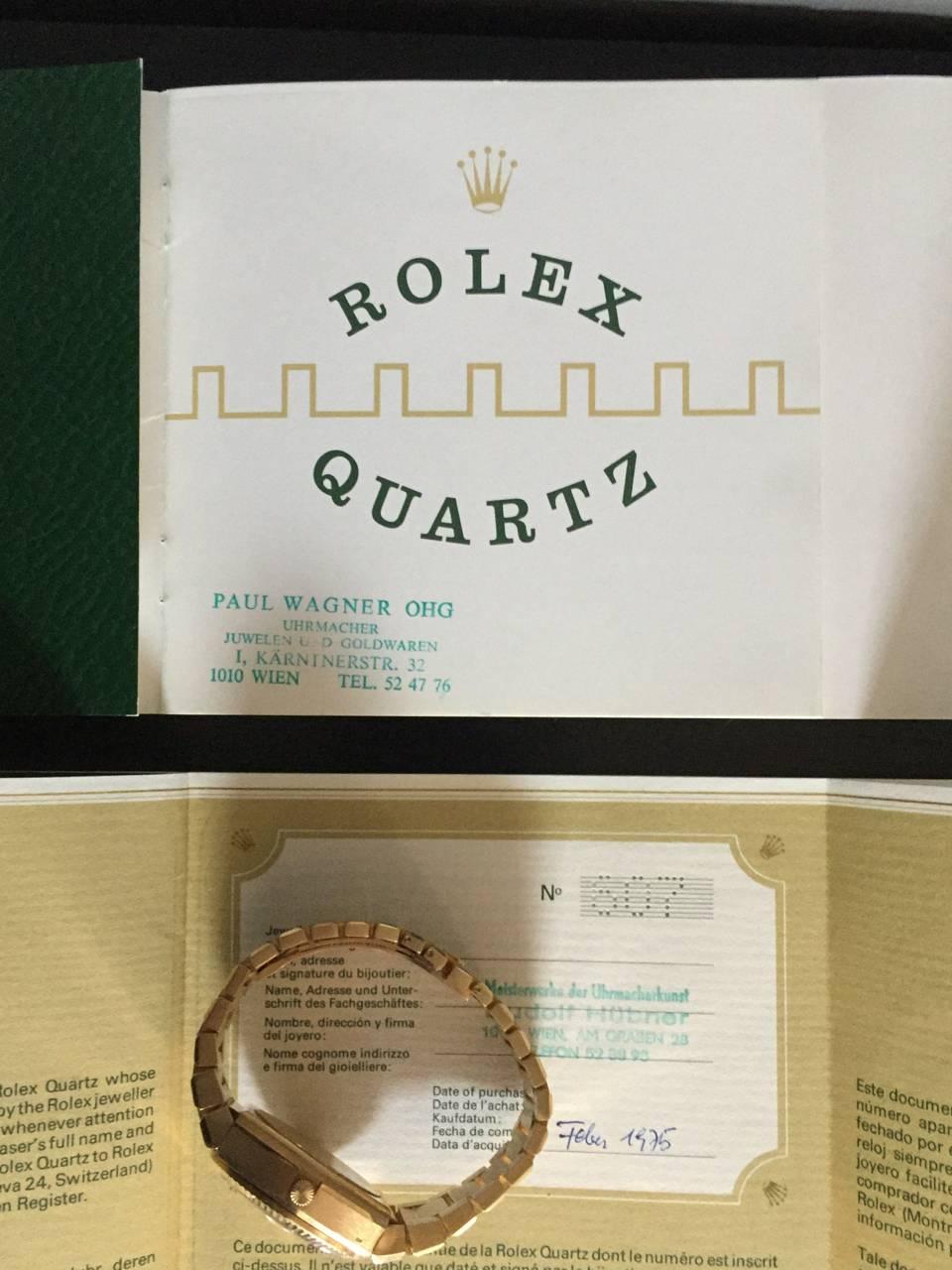 Very Rare and Unpolished Limited Rolex Beta21 with Papers and Booklet 1