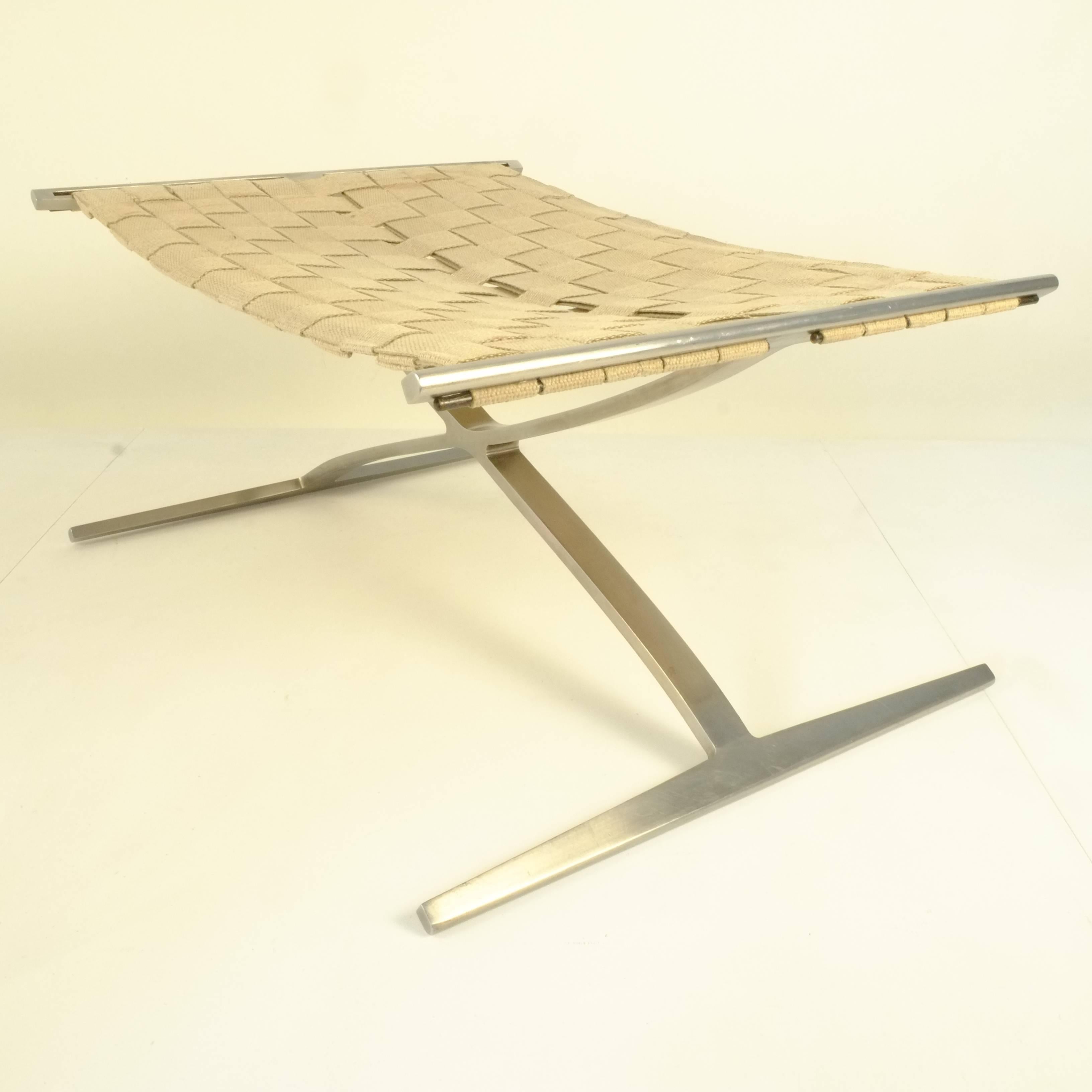 Rare early stool by Jørgen Kastholm & Preben Fabricius, designed 1965, produced by Ivan Schlechter, Copenhagen, Denmark.