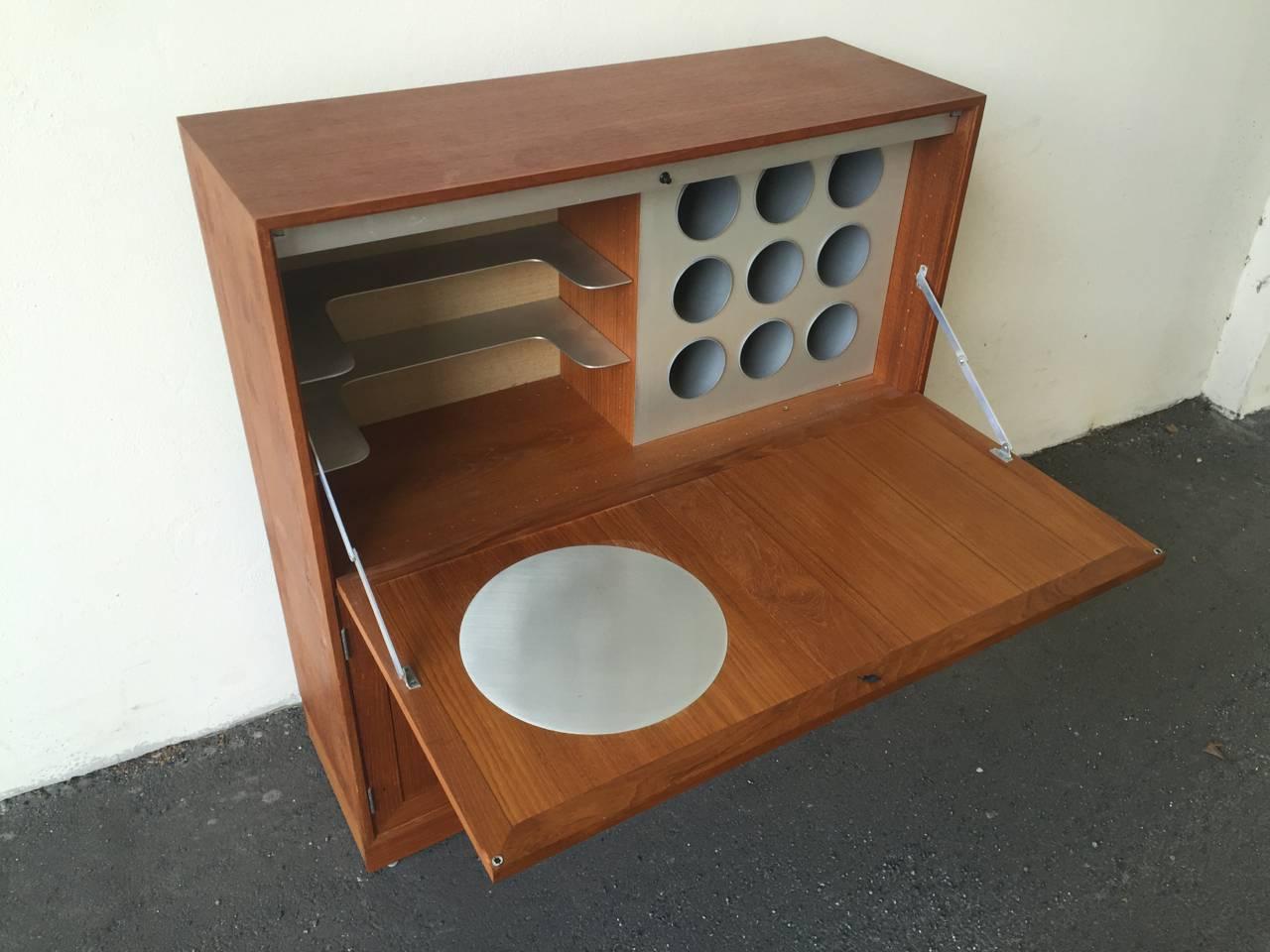 20th Century Space Age Meets Tradition Bar Cabinet from Denmark For Sale