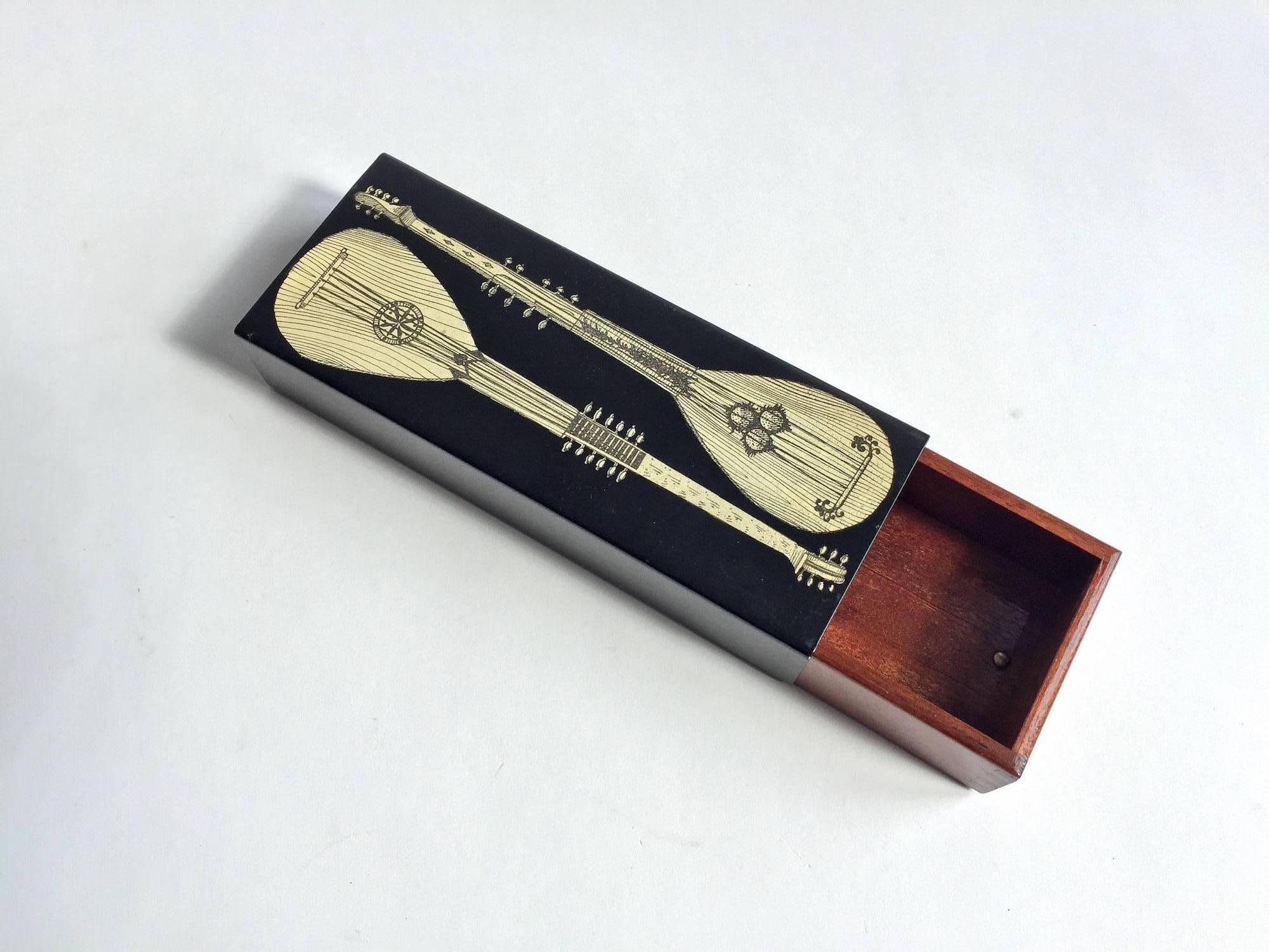 Mid-Century Modern Piero Fornasetti Box `Strumenti Musicali`