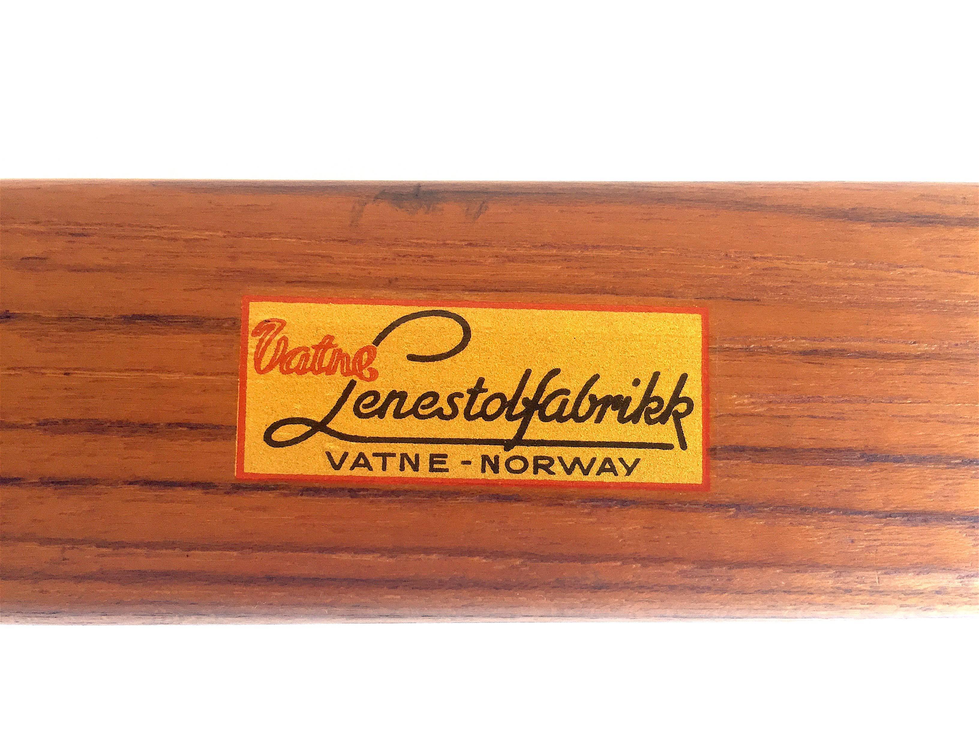 Mid-20th Century Fredrik A. Kayser Teak Vatne Side Tray Table Norway