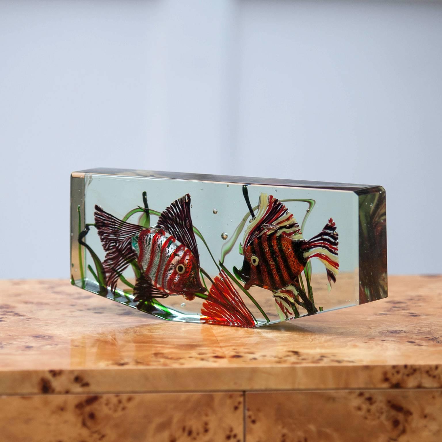 Mid-20th Century Cenedese Murano Glass Aquarium Object