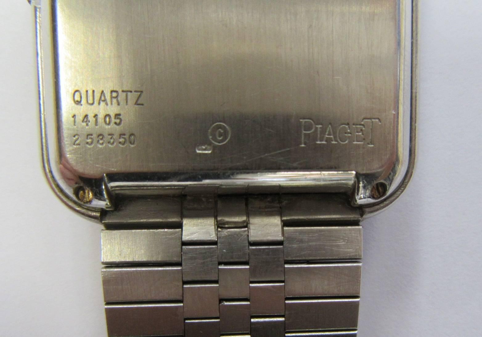 Swiss Unique Maison Piaget Oversized White Gold and Diamond, Set Bracelet Watch