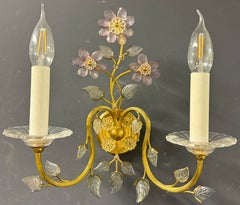rare and amazing wall sconces by the famous manufacturer j & l lobmeyr / vienna