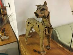 Sculpture unique de Dieter Finke représentant une panthère "Der HöLlenhund".