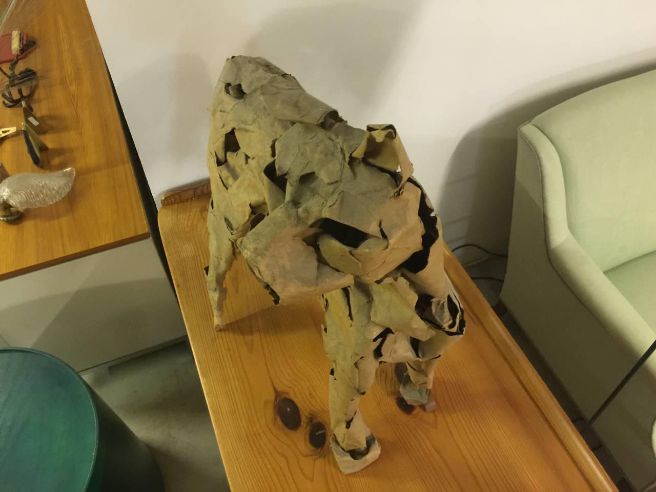 Allemand Sculpture unique de Dieter Finke représentant une panthère 