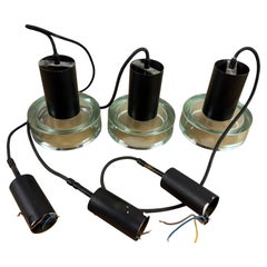 set of 3 archimede seguso ceiling lamps