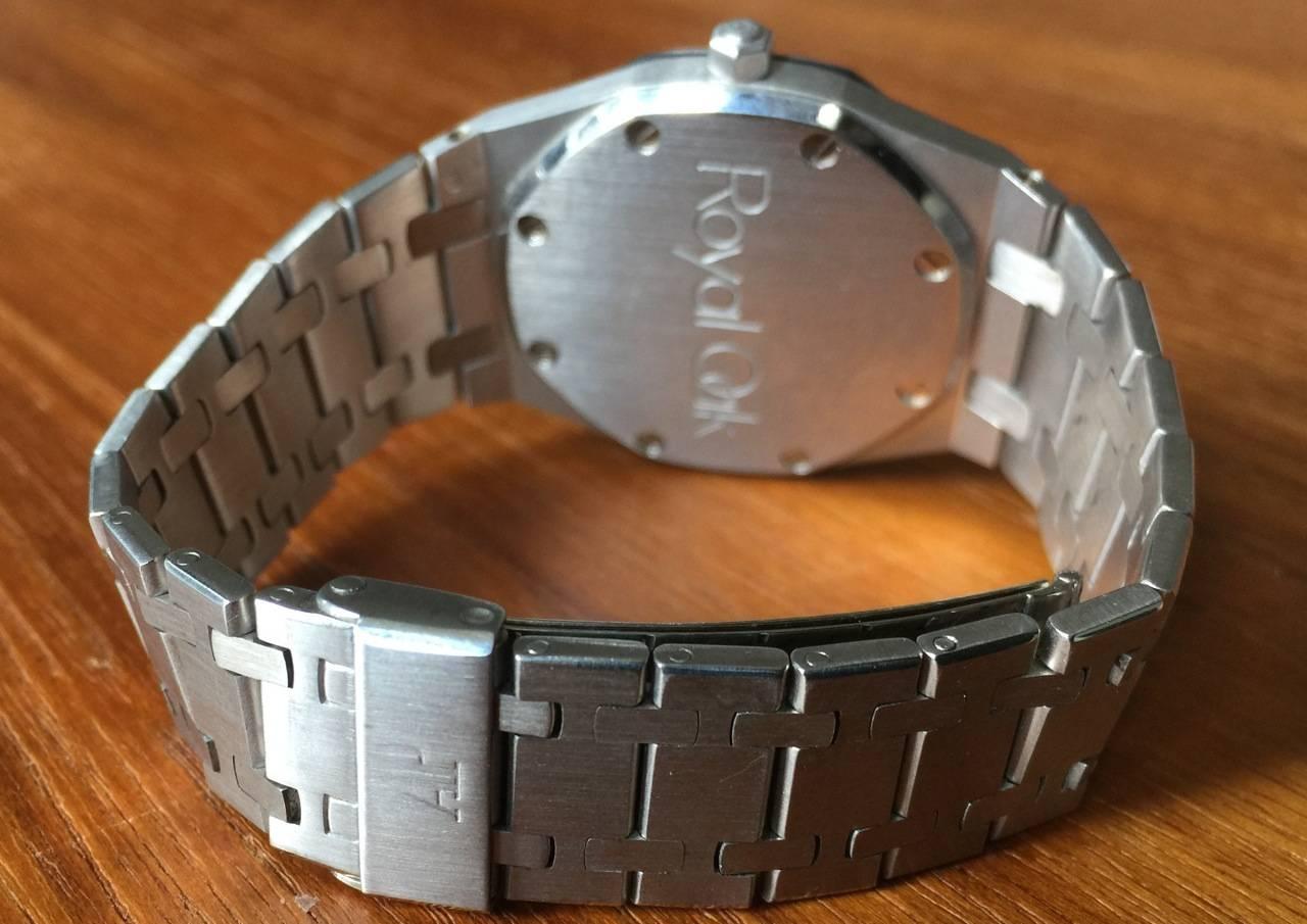 Suisse Possiblement unique Audemars Piquet Royal Oak en or blanc Numéro de série 11
