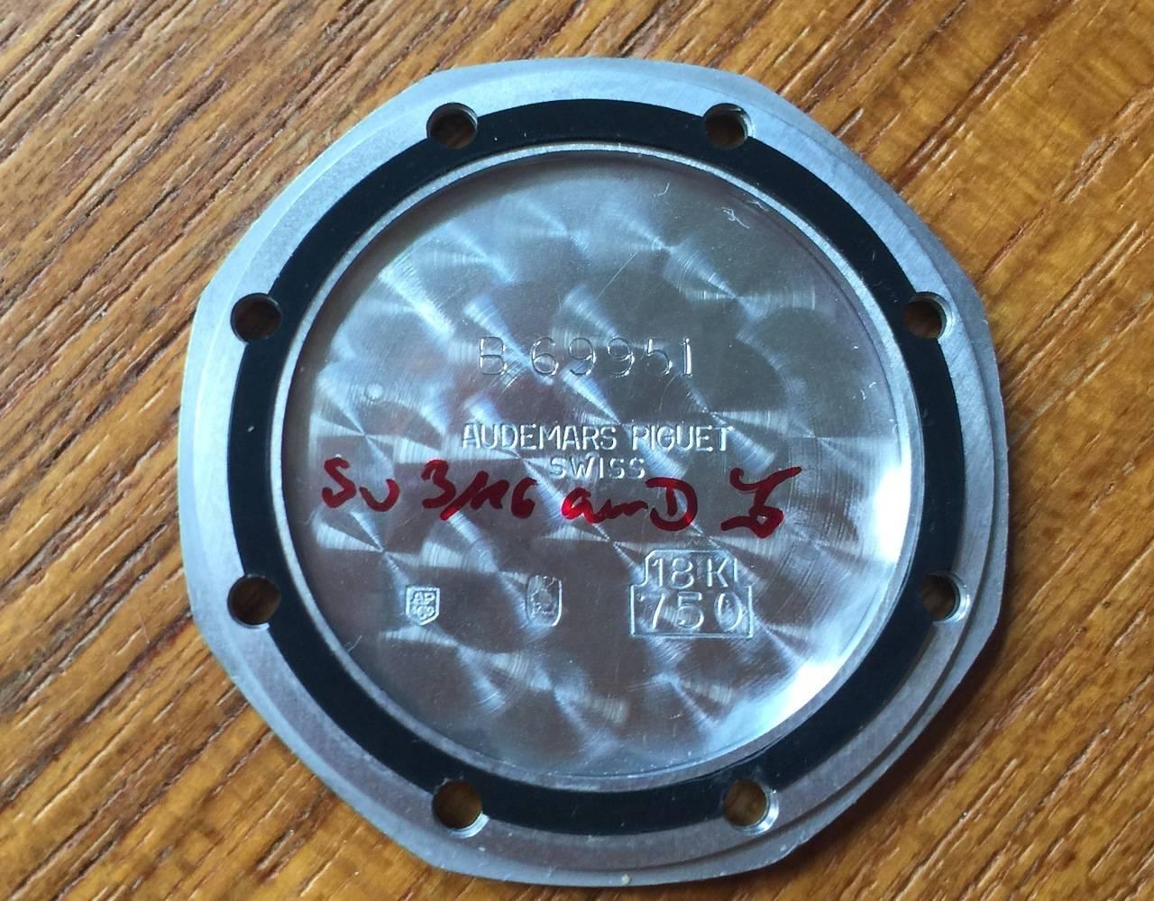Possiblement unique Audemars Piquet Royal Oak en or blanc Numéro de série 11 2