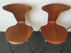 Set di quattro sedie Munkegaard o Mosquito No. 3105 di Arne Jacobsen