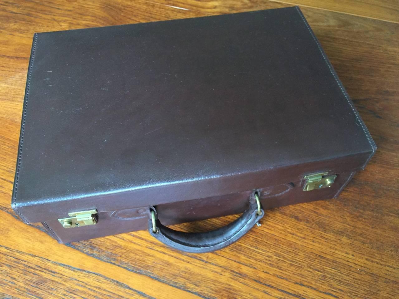 Mid-Century Modern Wonderful Small Suitcase by Hermès, Paris For Sale