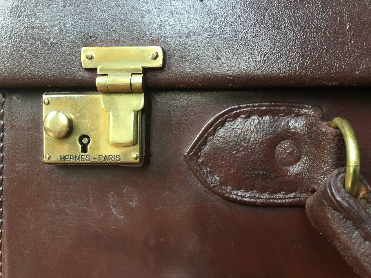 French Wonderful Small Suitcase by Hermès, Paris For Sale