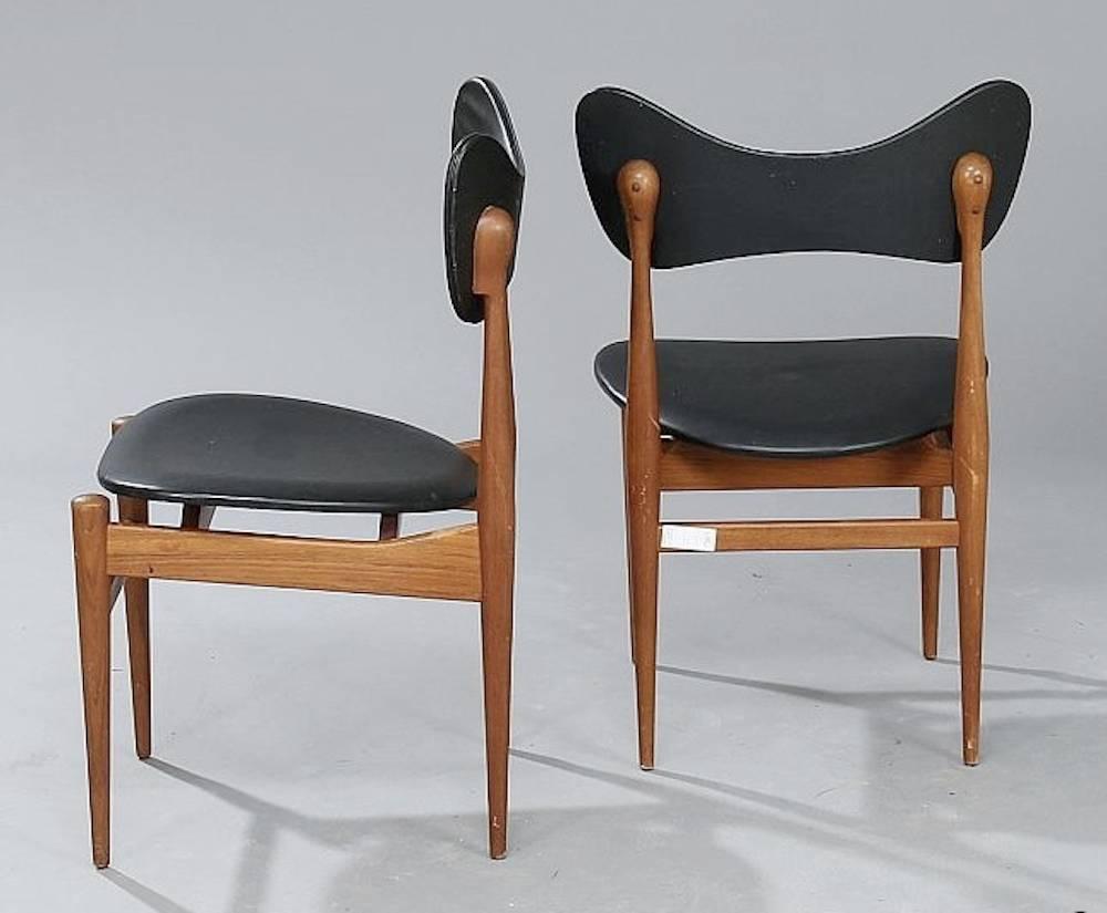 Mid-Century Modern Wonderful Set of Eight (2sold) Butterfly Dining Chairs Inge and Luciano Rubino