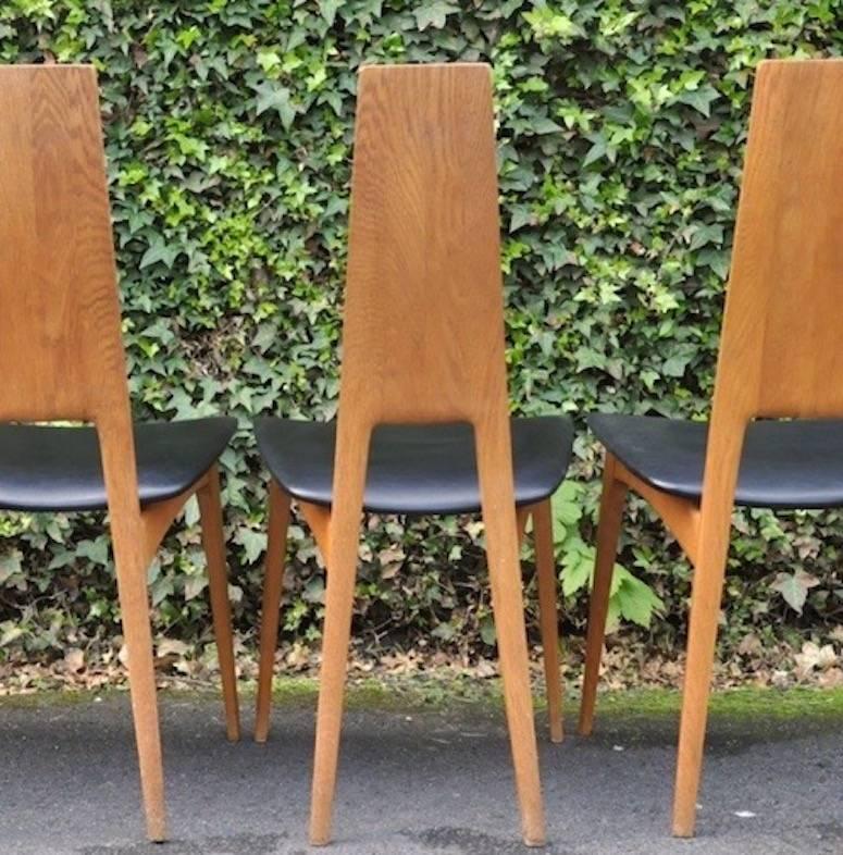 Mid-Century Modern Set of Four Dining Chairs by Ernst Martin Dettinger