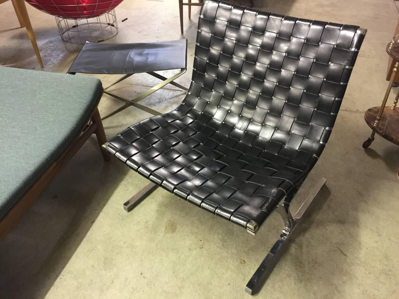 Mid-20th Century Set of Two Lounge Chairs by Ross Littell in Perfect Condition