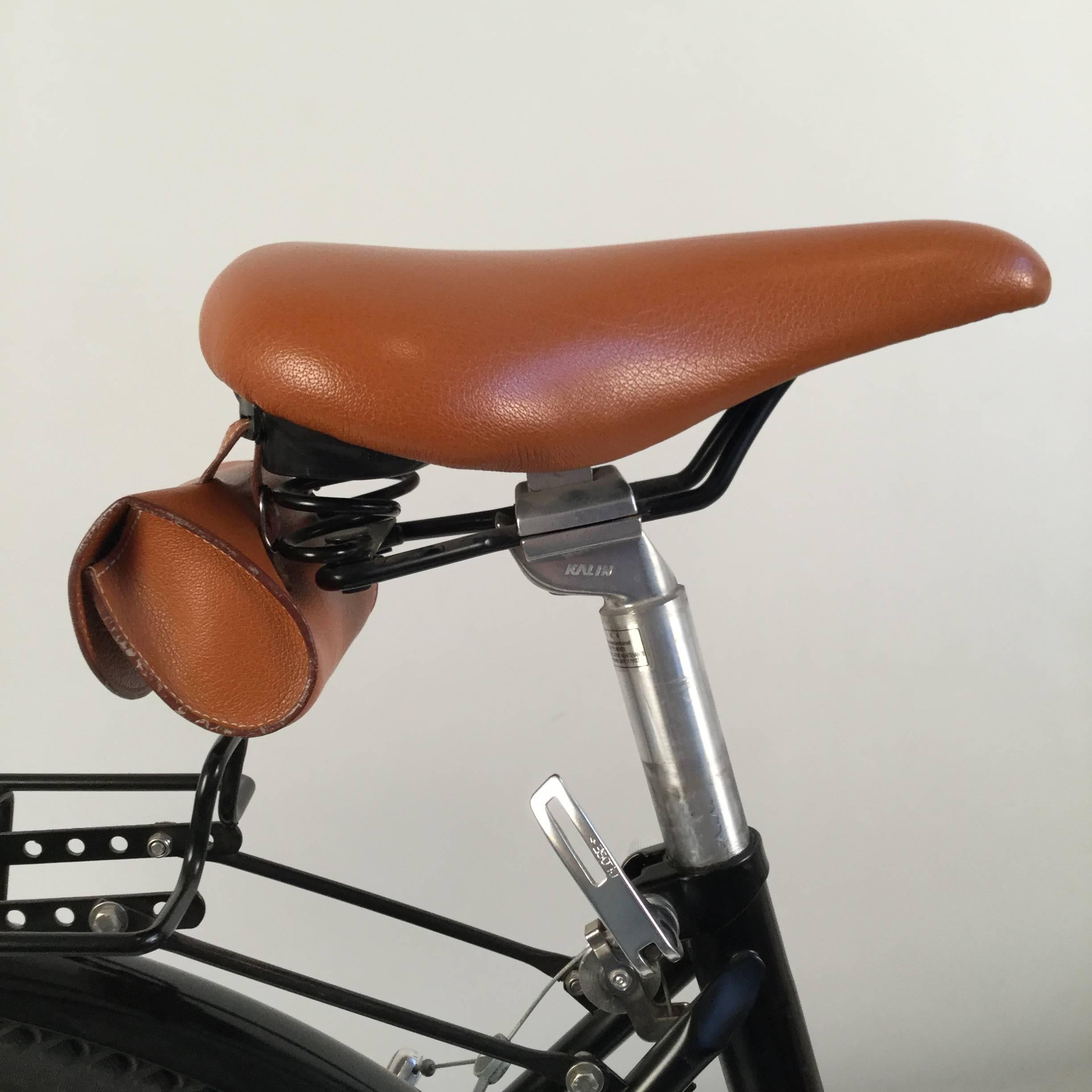 1994 Women’s Bicycle, produced by Hermès in co-operation with Peugeot. Saddle, Frame, Handles and Saddlebag are covered with 