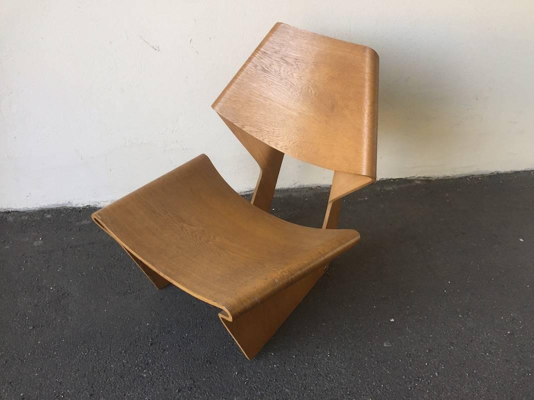 Ultra Rare Laminated Chair by Grete Jalk In Good Condition In Munich, DE