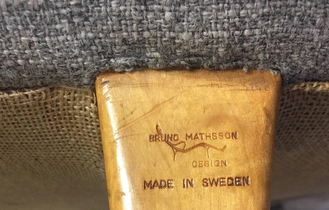 Mid-20th Century Very Rare Bruno Mathsson Sofa in Perfect Condition For Sale
