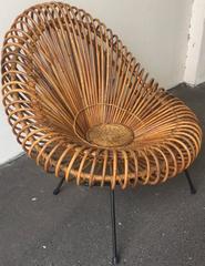 Very Rare Bamboo Chair by Janine Abraham and Dirk Jan Rol / Uncommon Leg Version