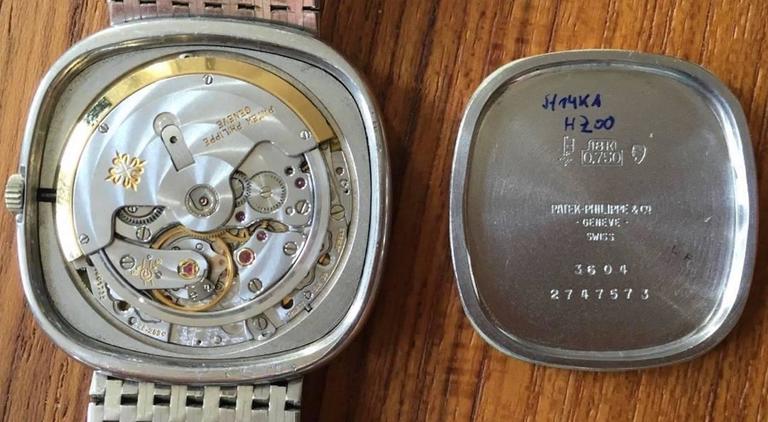 patek philippe white gold automatic watch ref 3604
