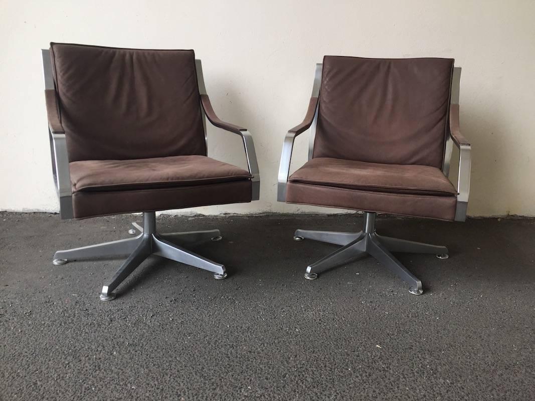 Set of Two Executive Lounge Chairs by Art Collection 1