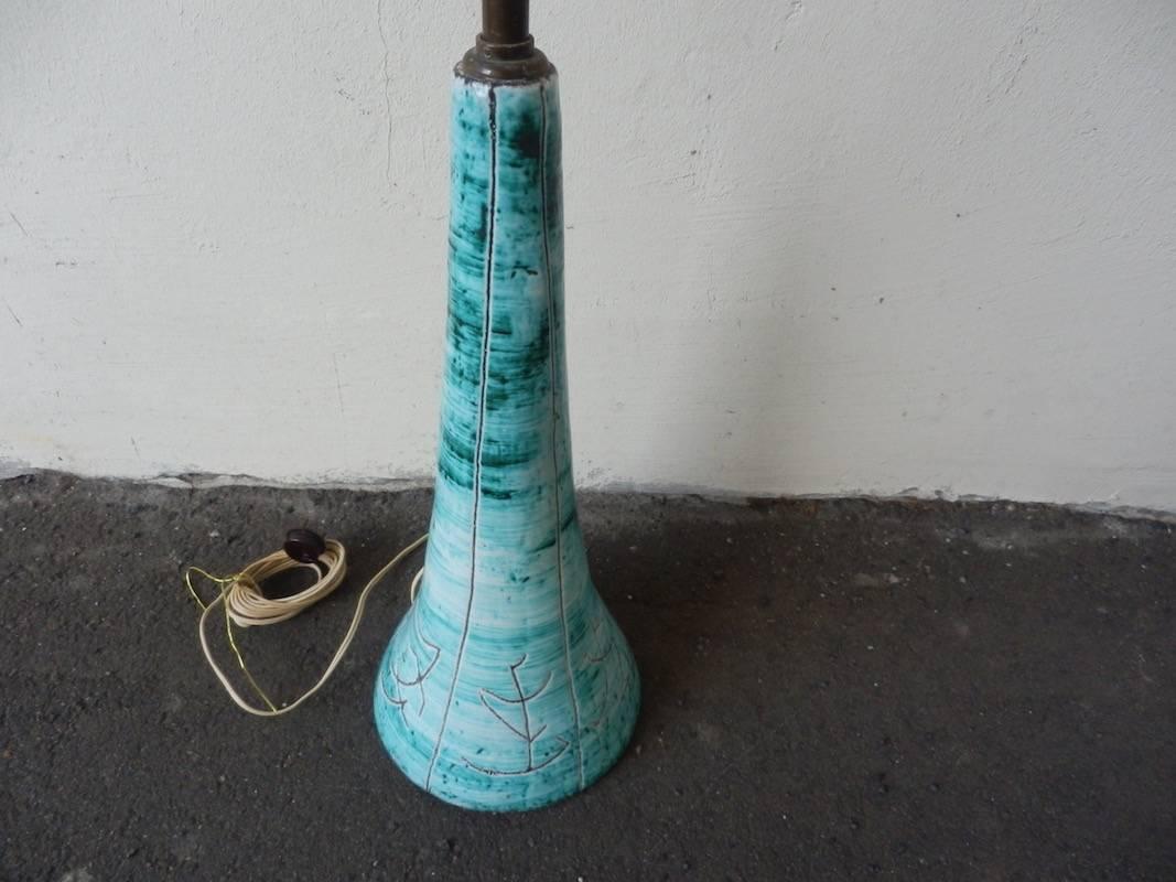 Wonderful Italian Floor Lamp Attributed to Bitossi In Good Condition For Sale In Munich, DE