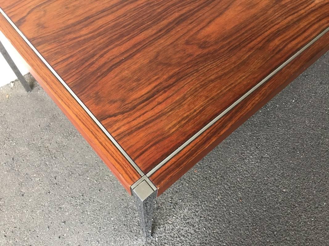 Rare Rosewood Dining Table or Desk by Richard Schultz for Knoll In Good Condition In Munich, DE