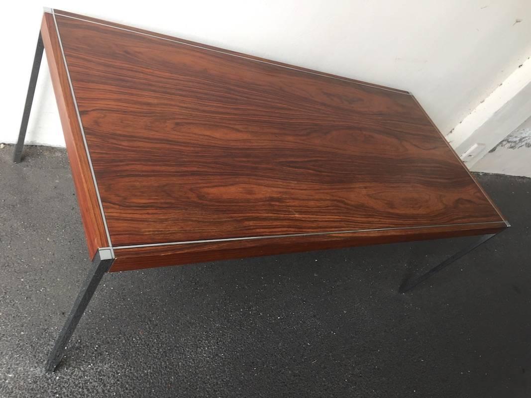 Mid-20th Century Rare Rosewood Dining Table or Desk by Richard Schultz for Knoll