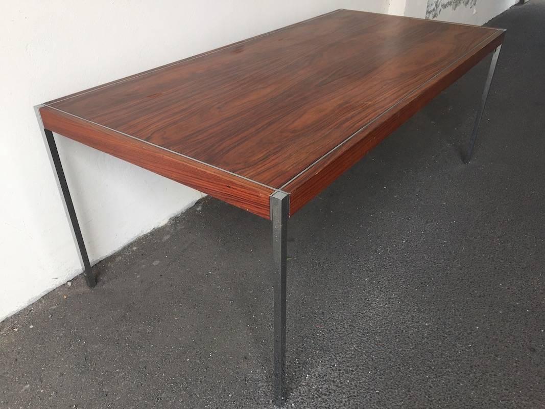 Rare Rosewood Dining Table or Desk by Richard Schultz for Knoll 2