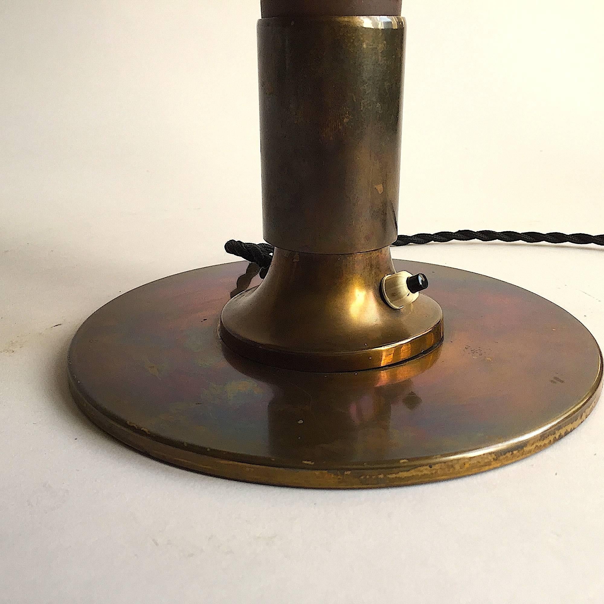 Danish Fakkellampen Fog and Morup Art Deco Table Lamp