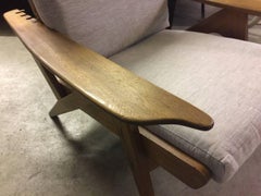 Italian Adjustable Lounge Chair in the Manner of Carlo Mollino, New Cushions