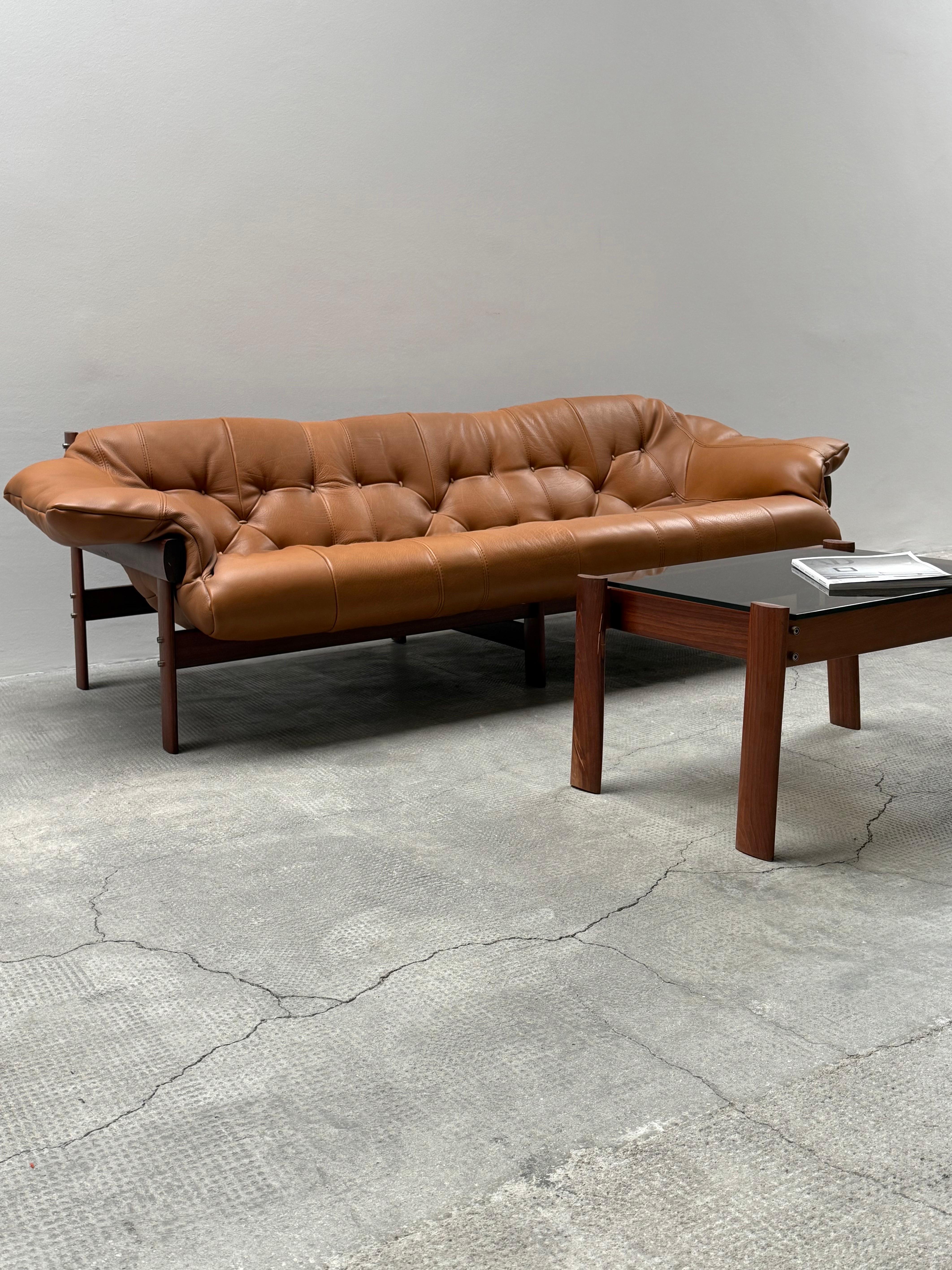 Brazilian Percival Lafer MP-41 Armchair Sofa Ottoman Coffee Table Set, Brazil 1970s
