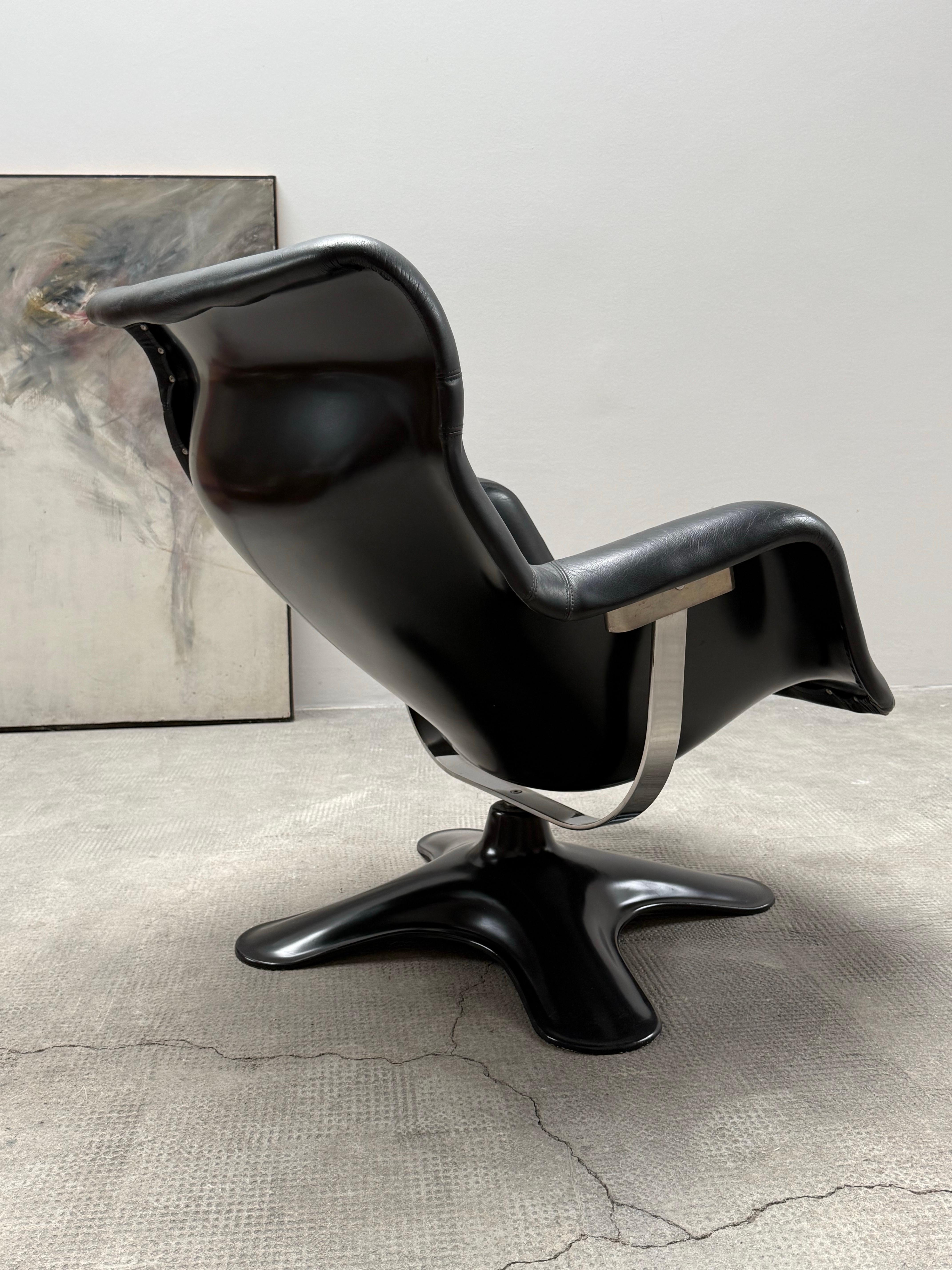 Aluminium Chaise pivotante Yrjö Kukkapuro pour Haimi 