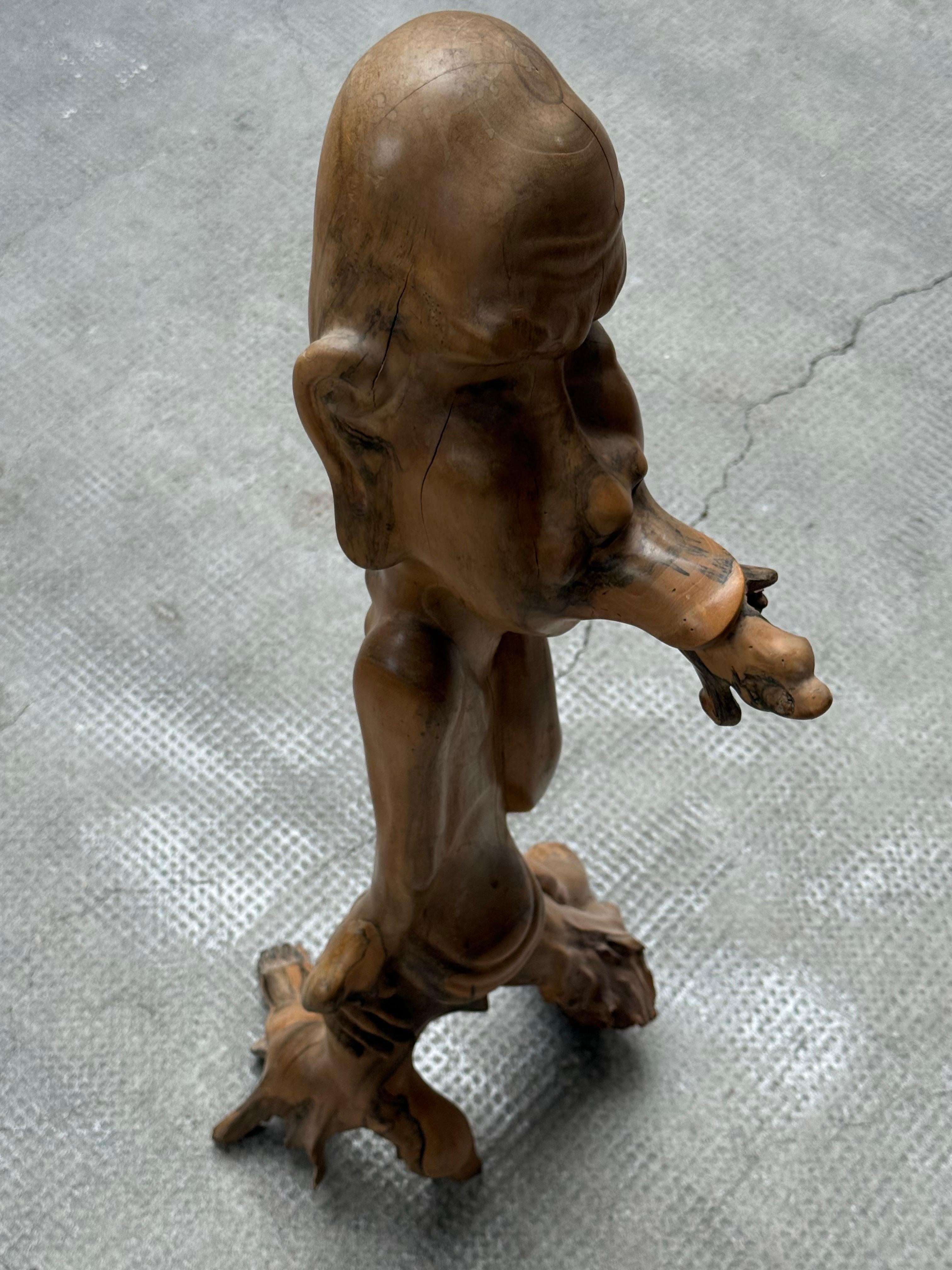 IDA BAGUS TILEM SUAR SCULPTURE EN BOIS CARVÉE BALI 1950s en vente 6