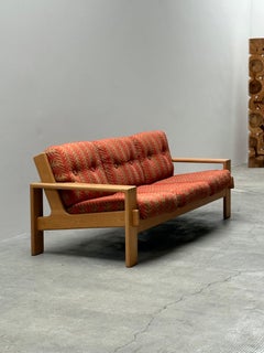 Esko Pajamies für Asko "Bonanza" 3-Sitzer Sofa Eiche Holz. Finlandia anni '70