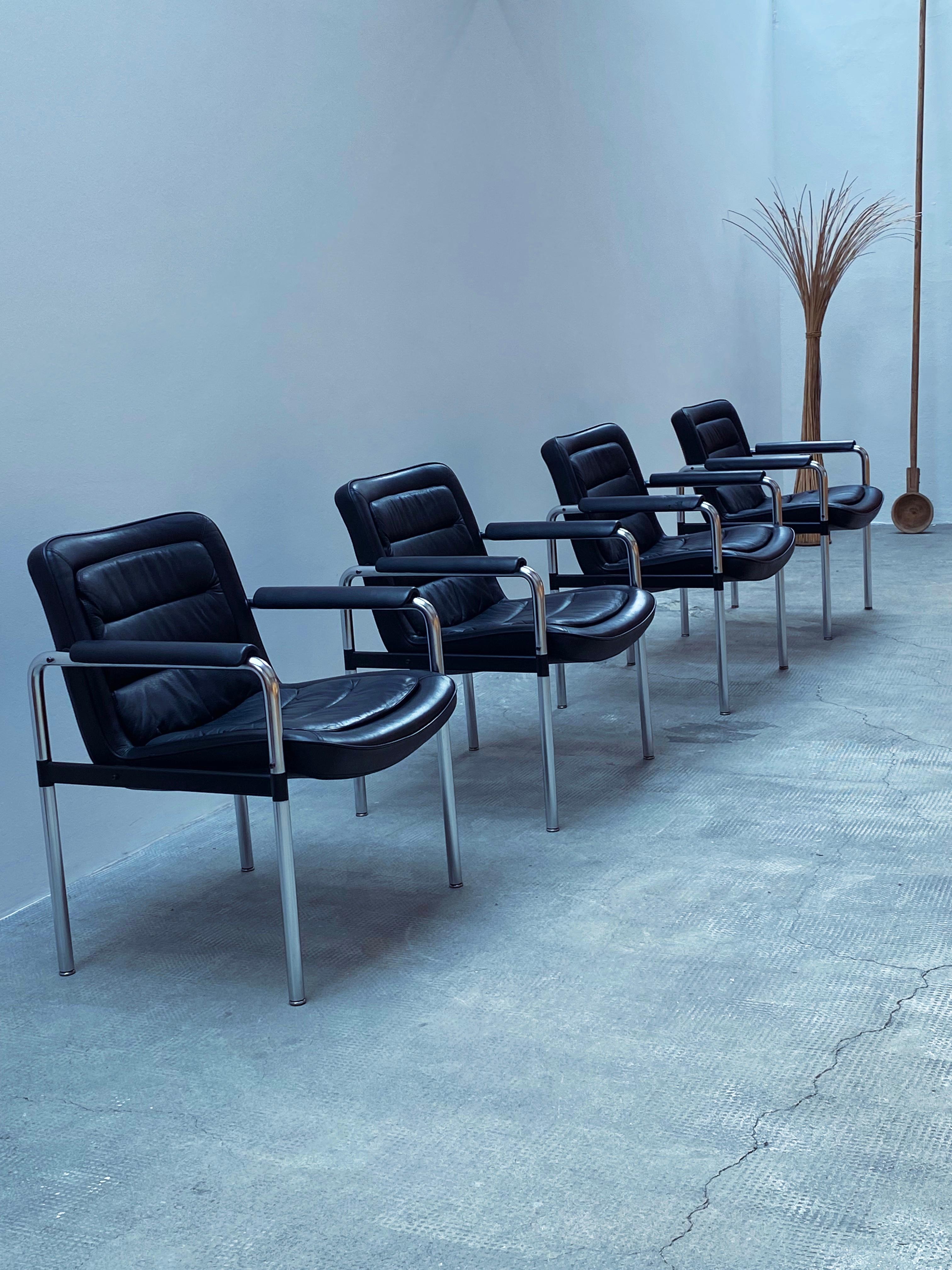 Fine XX secolo 4er Set Jørgen Kastholm per Kusch+Co. 