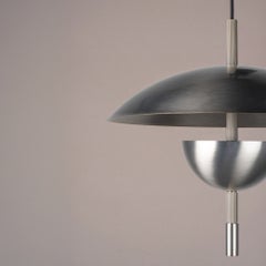 Orbit Ceiling Pendant Light in Aged Silver by Studio Baldo