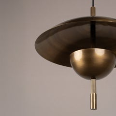 Orbit Ceiling Pedant Light in Brushed Brass by Studio Pedant