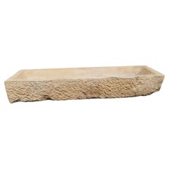 19th Century French Monumental Hand-Carved Golden Limestone Garden Trough - #3