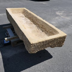 19th Century French Monumental Hand-Carved Golden Limestone Garden Trough - #5