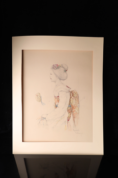 手 習作, Hands, Study - Large Collotype Print by Ryunosuke Fukui