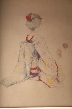 Gran impresión en colotipia de Ryunosuke Fukui 'de la serie "Maiko"' - impresión nº 6