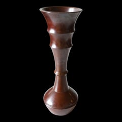 Vaso da fiori in bronzo "Houmei" di Nakajima Yasumi, Seido Bronze, con scatola