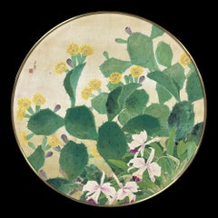 'Cactus & Orchids' by Hosoai Shūkoku (1894–1947), Bunten & Teiten Artist