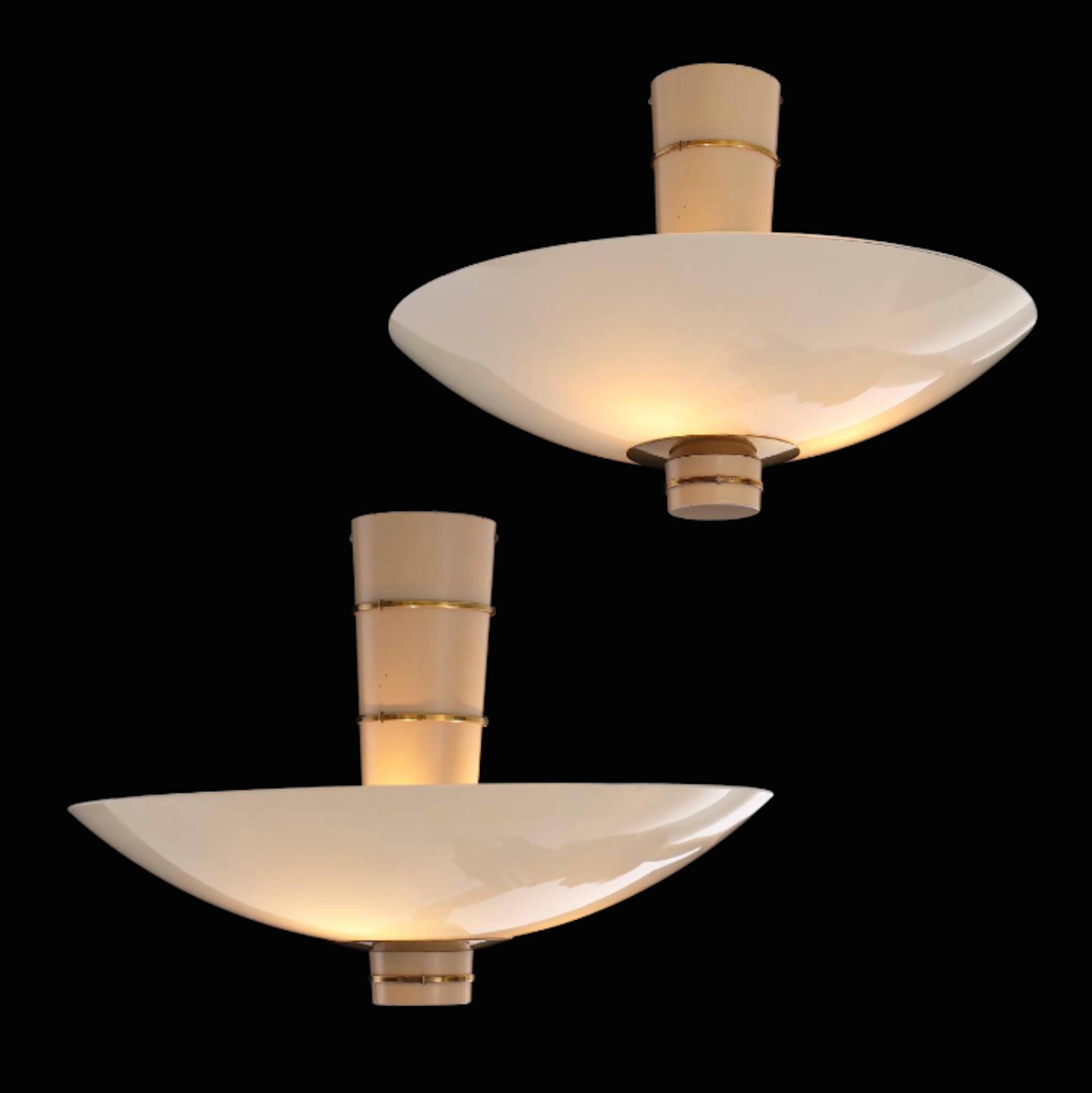 Finnish A Paavo Tynell  Ceiling Lamps Model 9055 for Taito Oy, 1940