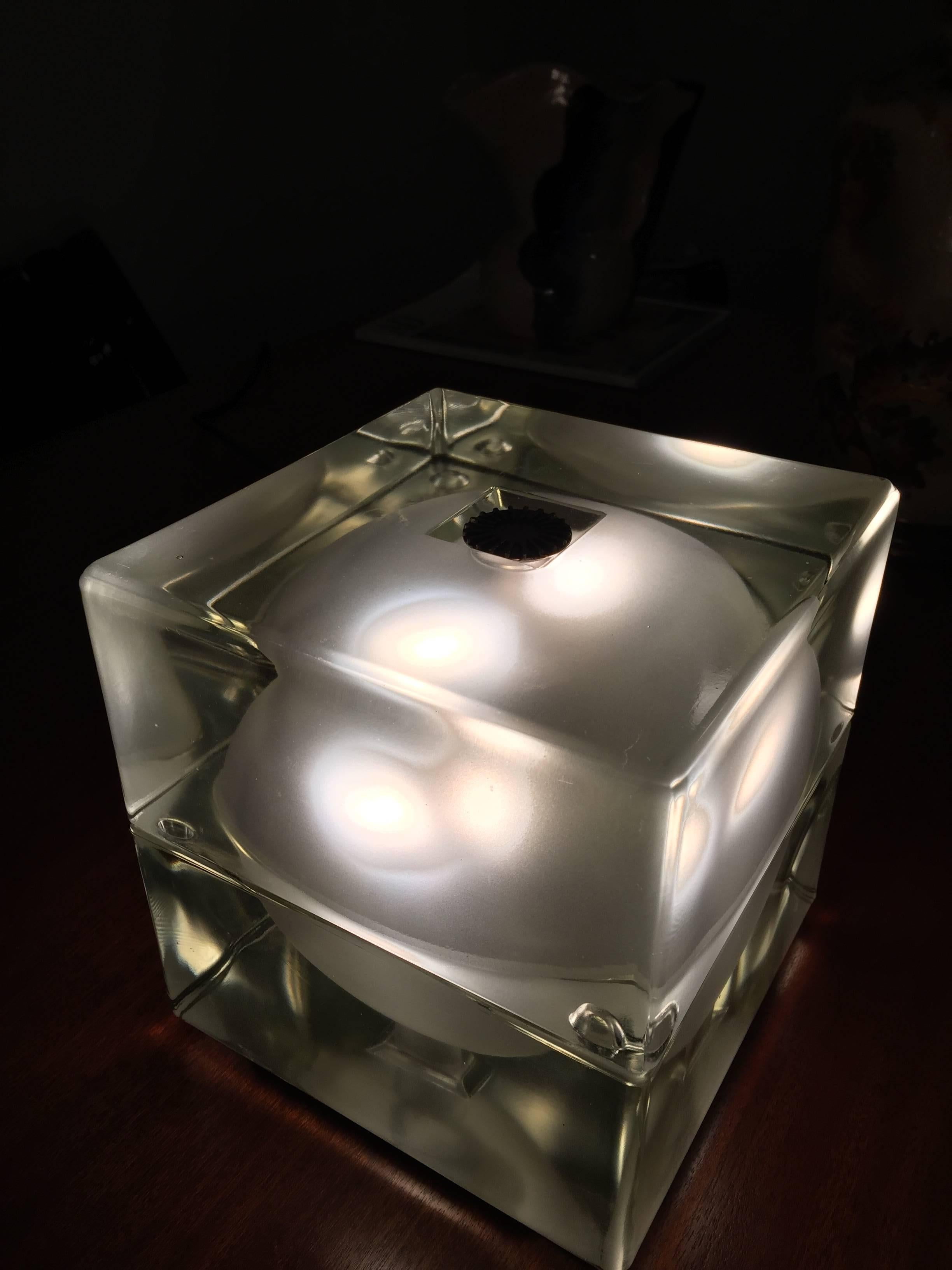 Mid-20th Century Alexandro Mendini Cubosfera Table Lamps