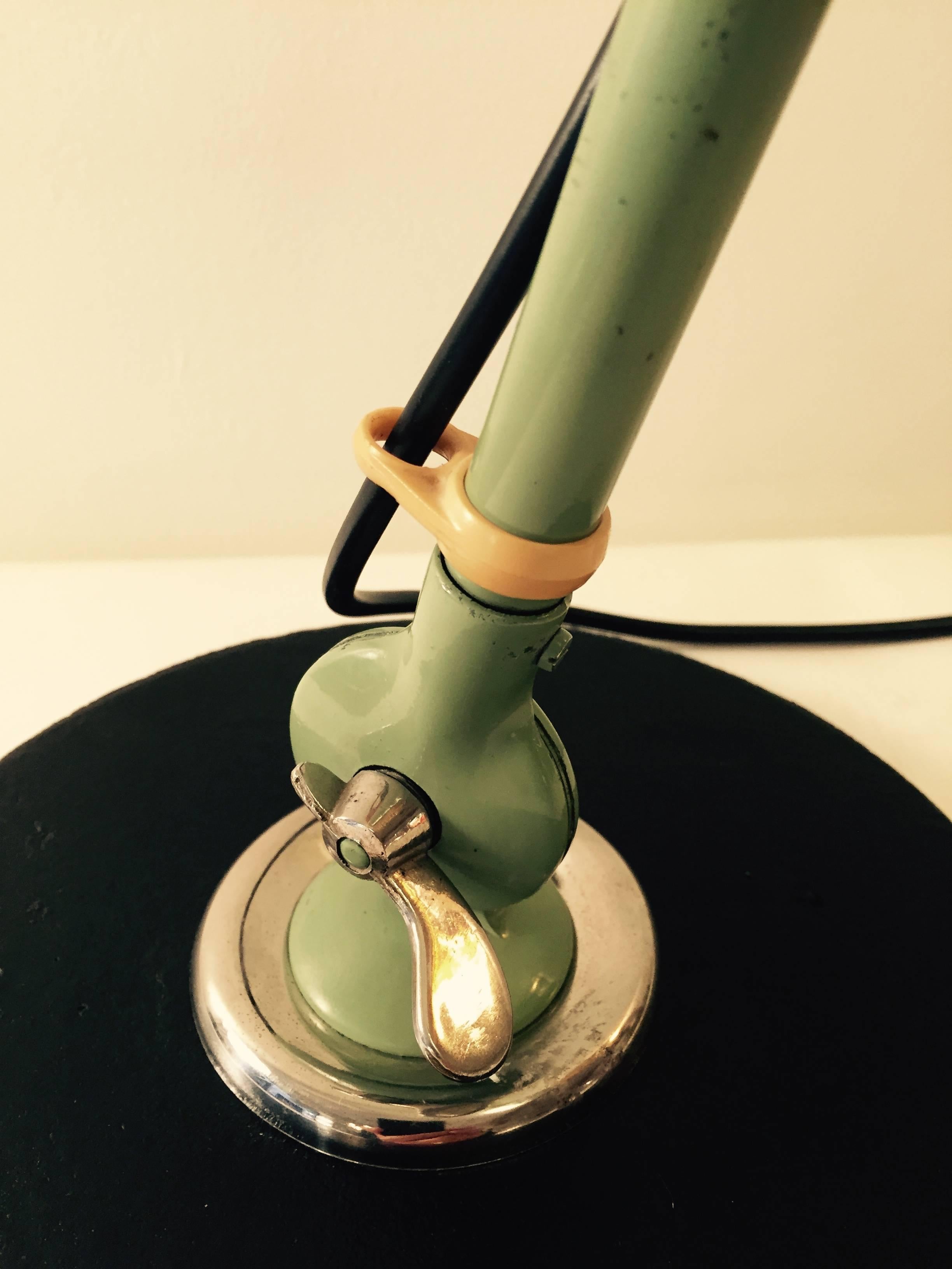 Enameled Isis West Germany Table Lamp