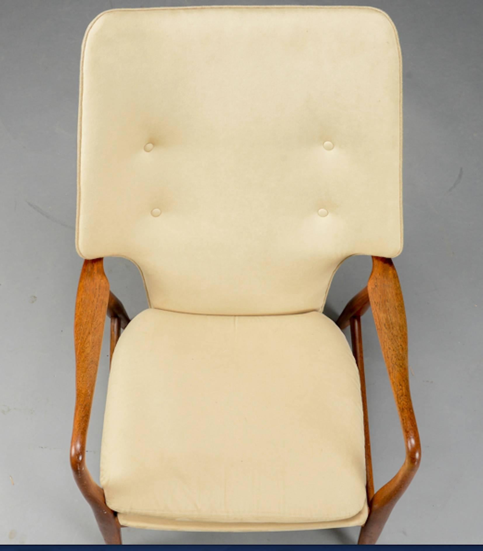 Mid-Century Modern High-Back Madsen Armchair